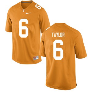 Men Alontae Taylor Orange Tennessee Vols #6 Alumni Jerseys
