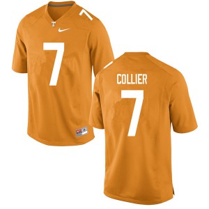Men's Bryce Collier Orange Tennessee #7 Stitch Jersey