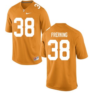 Mens Grant Frerking Orange Tennessee Volunteers #38 University Jerseys