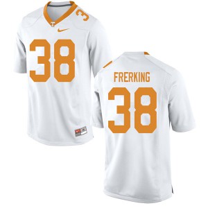 Men's Grant Frerking White Tennessee Volunteers #38 Official Jersey