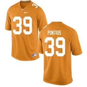 Mens Grayson Pontius Orange Tennessee Vols #39 Alumni Jersey