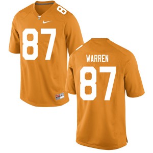 Mens Jacob Warren Orange Vols #87 Player Jerseys