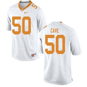 Men's Joey Cave White Vols #50 Official Jersey