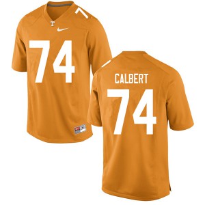 Men's K'Rojhn Calbert Orange Tennessee Vols #74 Player Jersey