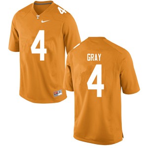 Mens Maleik Gray Orange Tennessee #4 High School Jerseys