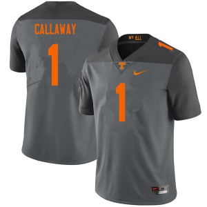 Men's Marquez Callaway Gray Tennessee #1 Stitched Jersey
