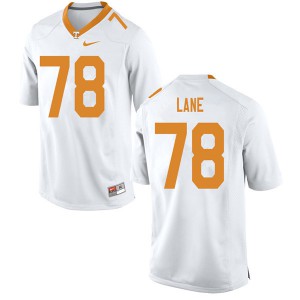 Mens Ollie Lane White Tennessee Volunteers #78 Stitched Jerseys