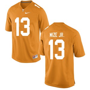 Mens Richard Mize Jr. Orange Tennessee Vols #13 Football Jerseys