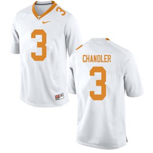 Men's Ty Chandler White Tennessee Vols #3 Stitched Jerseys