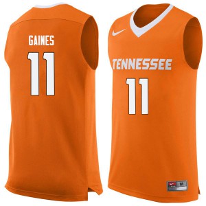 Men Davonte Gaines Orange Vols #11 Official Jersey
