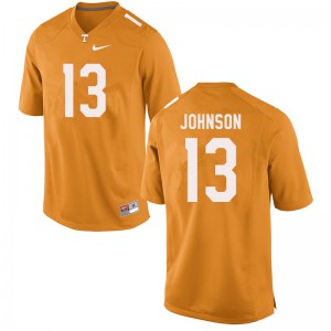 Men Deandre Johnson Orange Tennessee #13 Embroidery Jersey