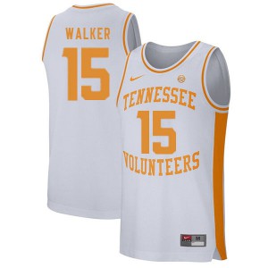 Men's Derrick Walker White Tennessee #15 Stitched Jersey
