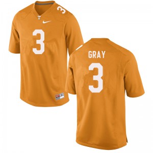 Men Eric Gray Orange Tennessee #3 Football Jersey
