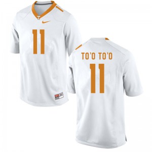 Men Henry To'o To'o White Tennessee Vols #11 Player Jerseys