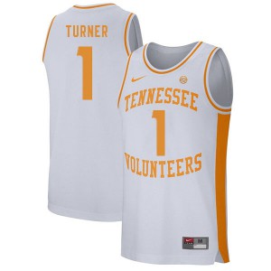 Men Lamonte Turner White Tennessee Volunteers #1 Player Jerseys