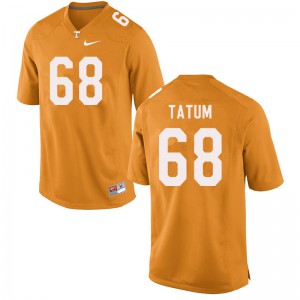 Men's Marcus Tatum Orange UT #68 College Jerseys