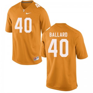 Mens Matt Ballard Orange Tennessee #40 University Jersey