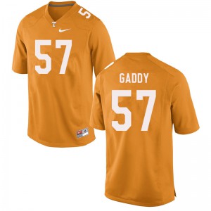 Mens Nyles Gaddy Orange UT #57 Stitched Jersey