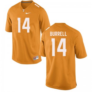 Men Warren Burrell Orange Vols #14 Stitched Jerseys