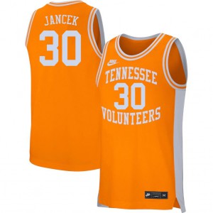 Men Brock Jancek Orange Tennessee Volunteers #30 College Jersey