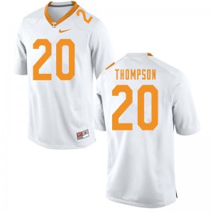 Men's Bryce Thompson White Tennessee Volunteers #20 Official Jersey