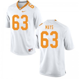 Men Cooper Mays White Tennessee #63 University Jersey