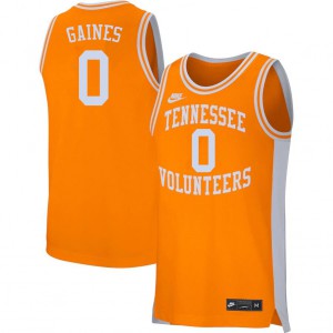 Mens Davonte Gaines Orange Tennessee Vols #0 Player Jerseys