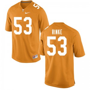 Mens Ethan Rinke Orange UT #53 College Jerseys
