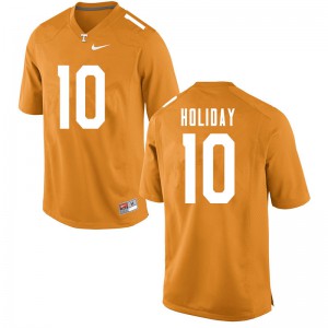 Mens Jimmy Holiday Orange Tennessee Vols #10 NCAA Jersey