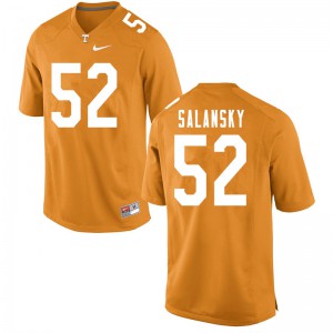 Men Matthew Salansky Orange Tennessee #52 Stitched Jerseys