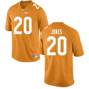 Men Miles Jones Orange Tennessee Volunteers #20 High School Jersey