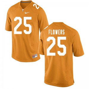 Men Trevon Flowers Orange Vols #25 Stitched Jerseys
