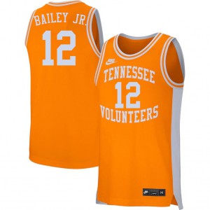 Men Victor Bailey Jr. Orange Vols #12 Official Jersey