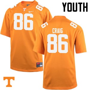 Youth Andrew Craig Orange Tennessee #86 University Jersey