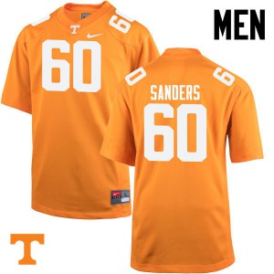 Mens Austin Sanders Orange Tennessee Volunteers #60 University Jerseys