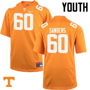 Youth Austin Sanders Orange UT #60 Stitch Jersey