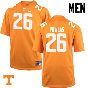 Men Ben Powlas Orange Vols #26 University Jerseys