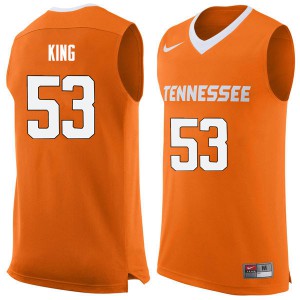 Men's Bernard King Orange Tennessee #53 Basketball Jerseys