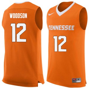 Mens Brad Woodson Orange Tennessee #12 Official Jerseys