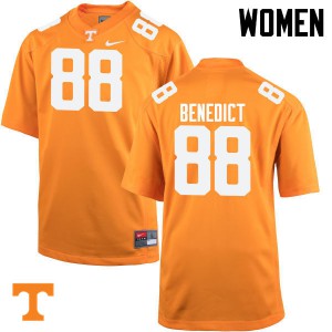 Women's Brandon Benedict Orange Vols #88 NCAA Jersey