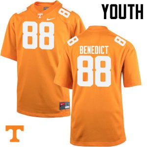 Youth Brandon Benedict Orange Tennessee Vols #88 High School Jersey