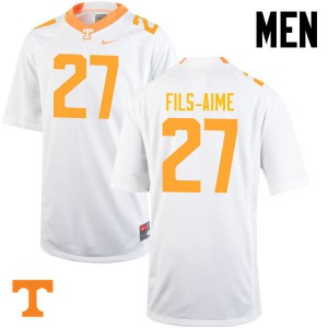 Mens Carlin Fils-Aime White Tennessee Volunteers #27 Player Jerseys