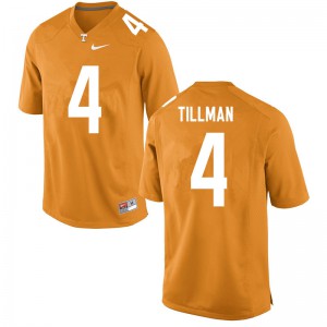 Men's Cedric Tillman Orange Tennessee Volunteers #4 NCAA Jerseys