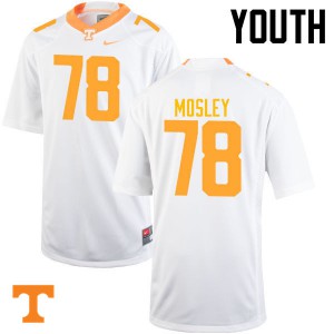 Youth Charles Mosley White UT #78 Player Jersey