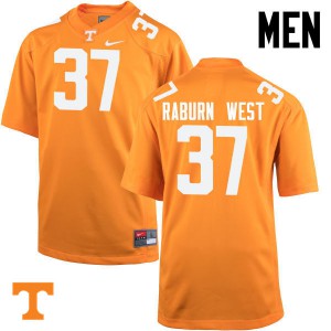 Men's Charles Raburn West Orange Tennessee Vols #37 Stitch Jersey