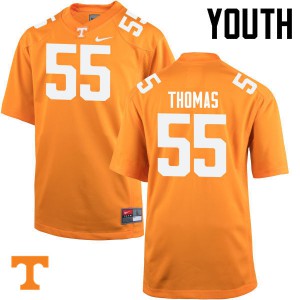 Youth Coleman Thomas Orange UT #55 Official Jersey
