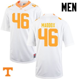 Men DaJour Maddox White Tennessee Volunteers #46 Player Jerseys