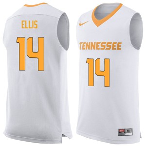 Mens Dale Ellis White Tennessee Vols #14 Player Jersey