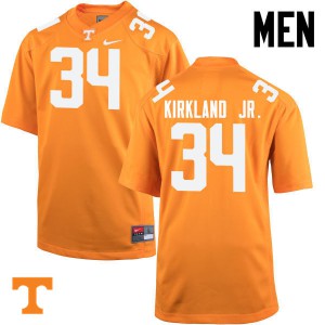Men Darrin Kirkland Jr. Orange Tennessee #34 Embroidery Jersey