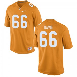 Men Dayne Davis Orange Tennessee #66 NCAA Jerseys